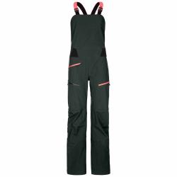 Nohavice Ortovox 3L Deep Shell Bib Pants Women's Green Pine